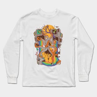 A Fragmented Reality Long Sleeve T-Shirt